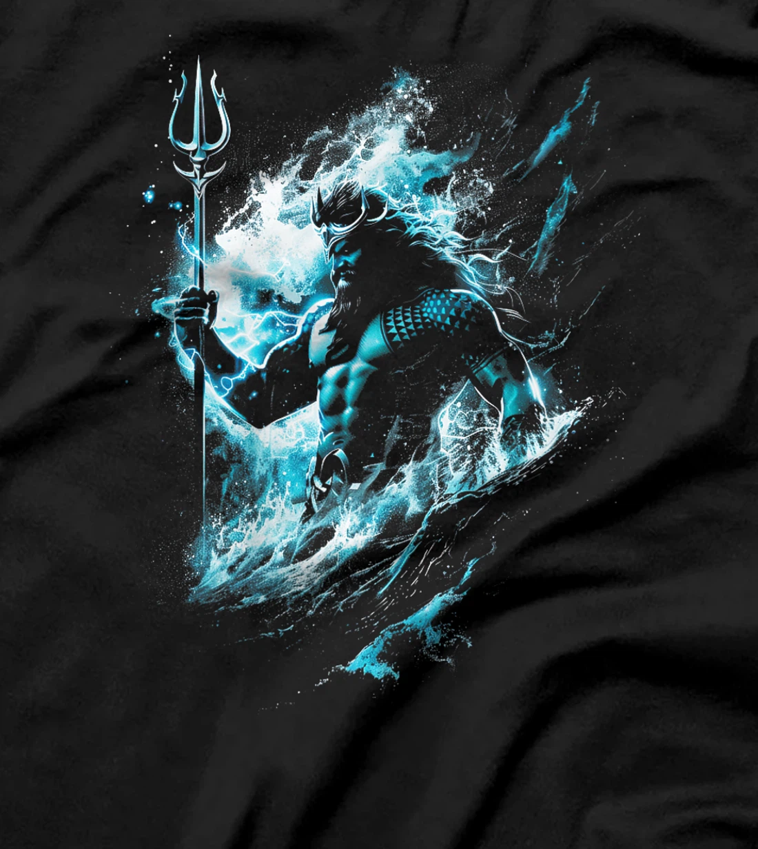 Poseidon Symbol Trident Greek God Zeus Sea god Premium T-Shirt