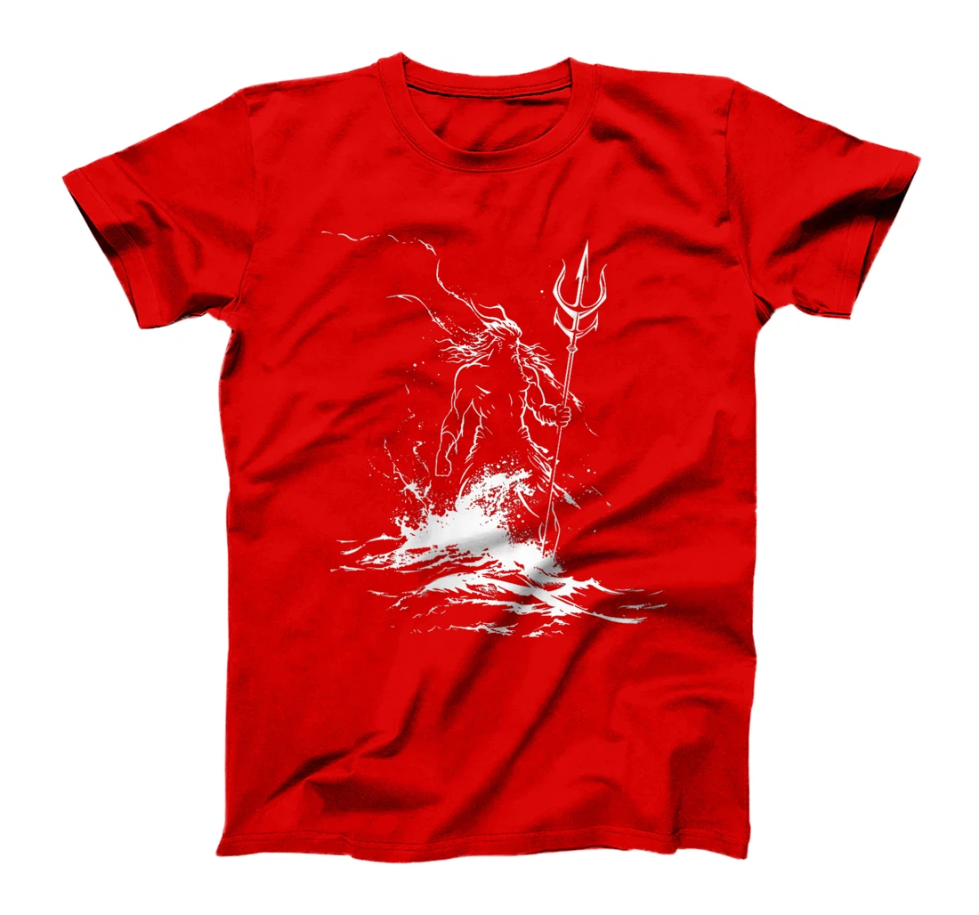 Womens Poseidon Symbol Trident Greek God Sea god T-Shirt