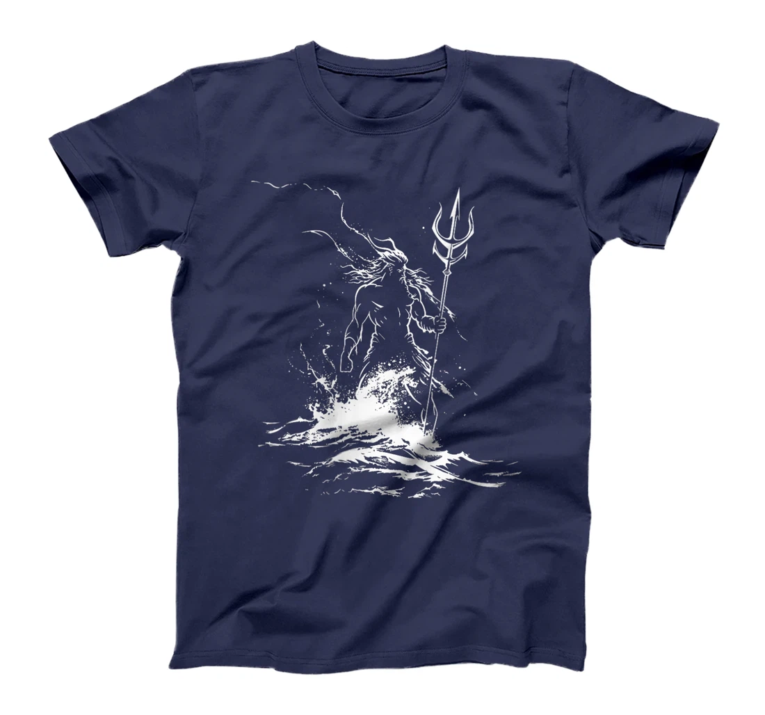 Womens Poseidon Symbol Trident Greek God Sea god T-Shirt