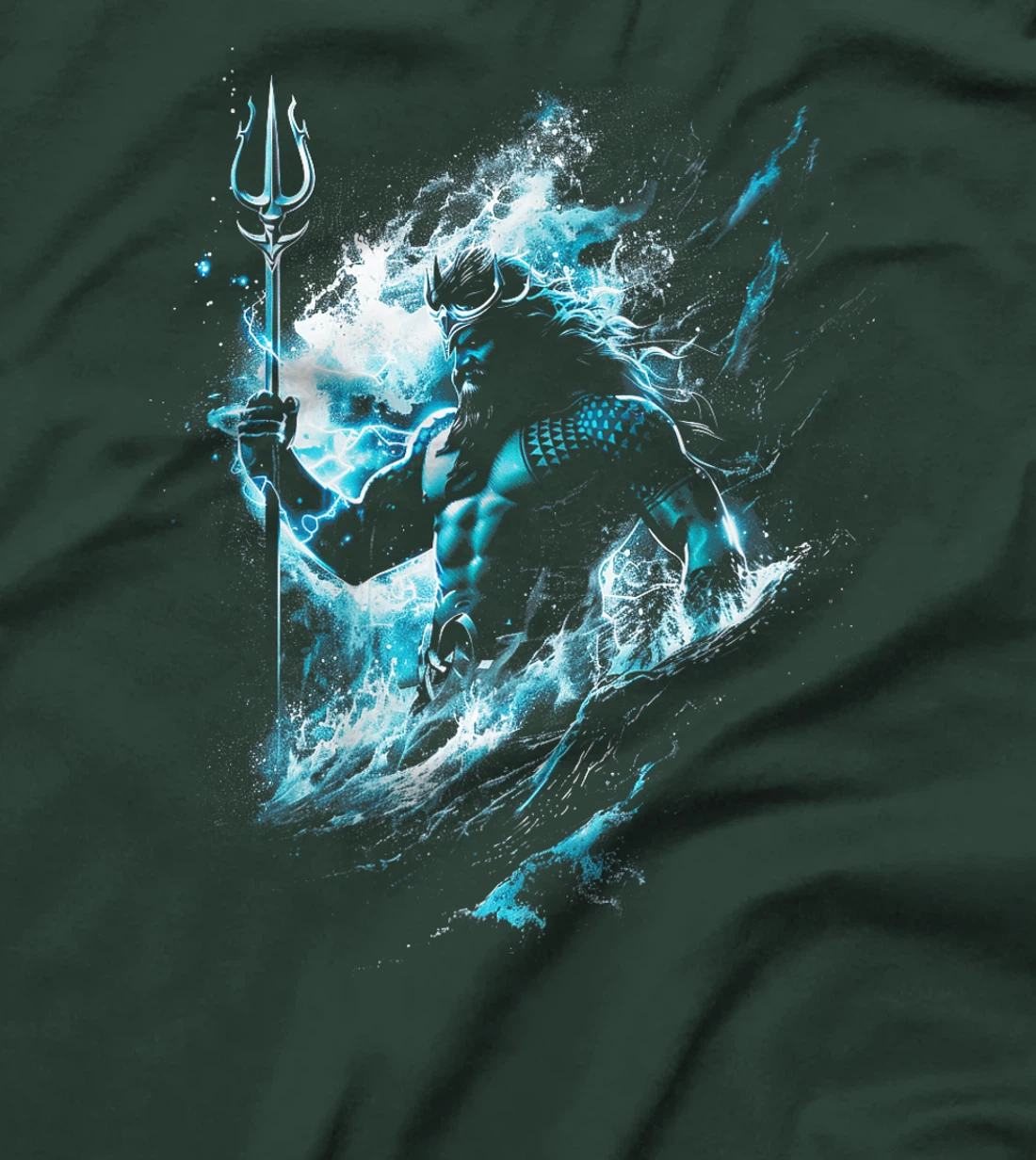 Poseidon Symbol Trident Greek God Zeus Sea god Premium T-Shirt