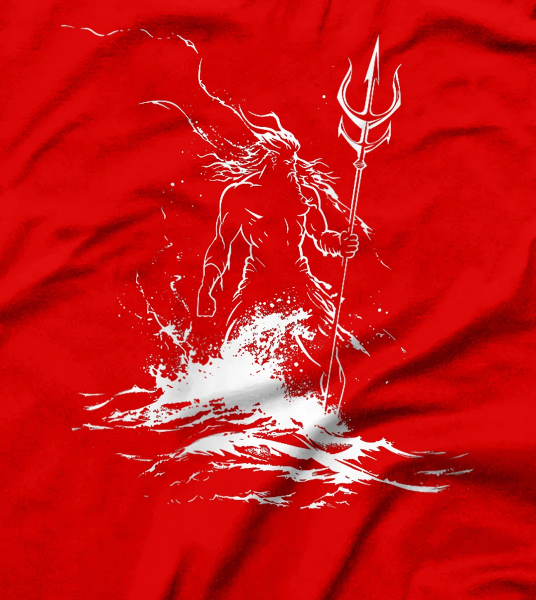 Womens Poseidon Symbol Trident Greek God Sea god T-Shirt
