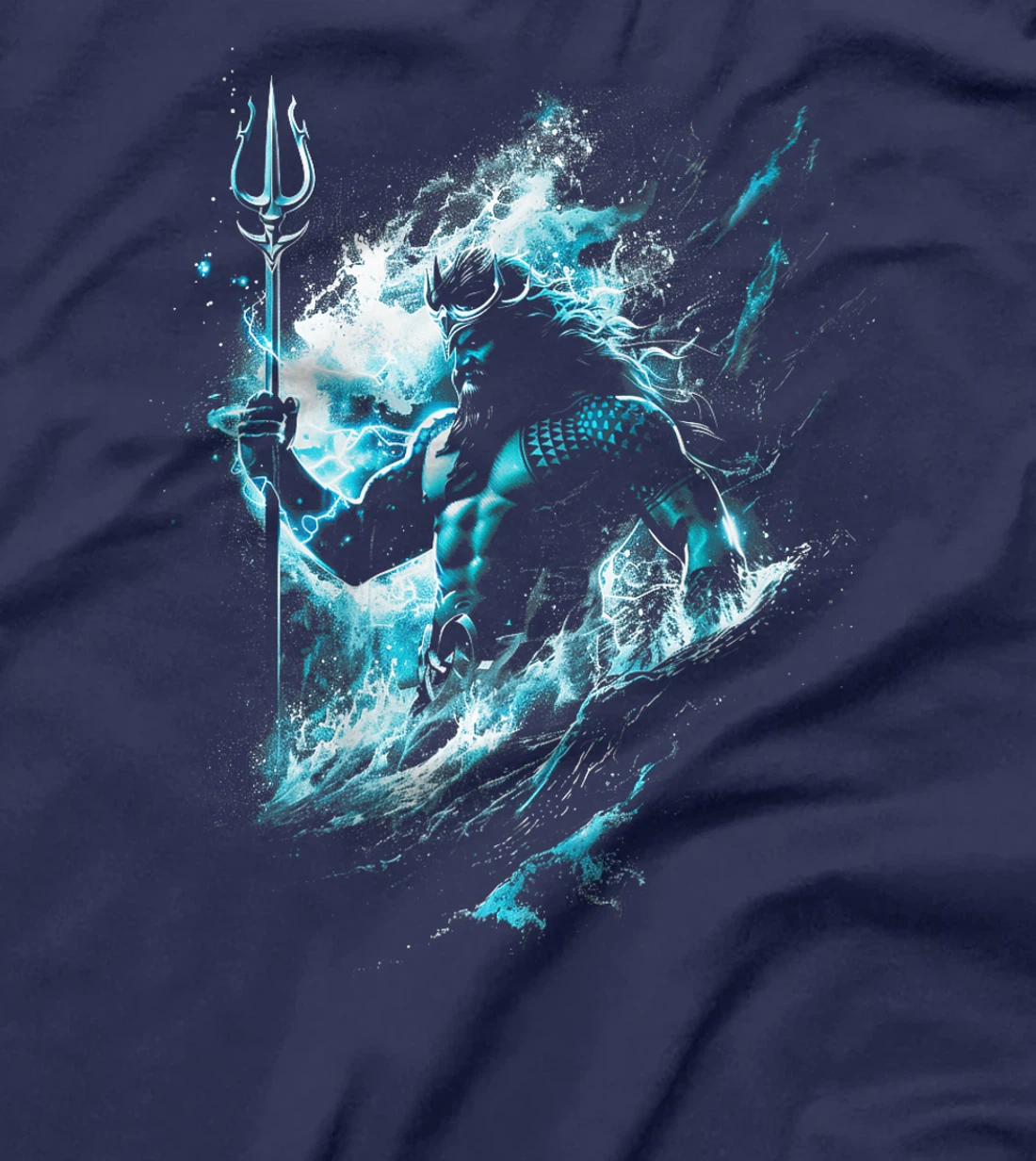 Poseidon Symbol Trident Greek God Zeus Sea god Premium T-Shirt