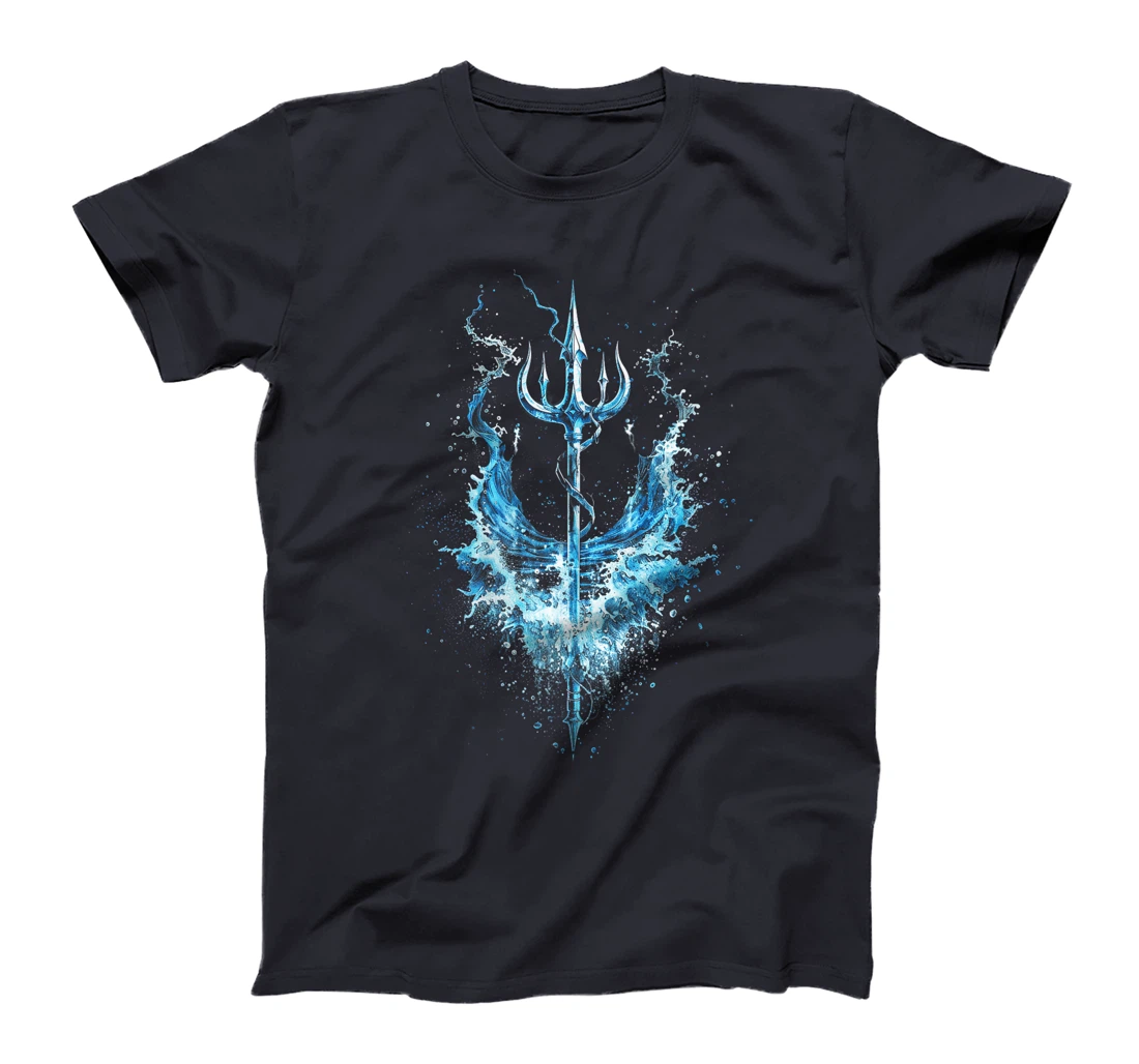 Poseidon Symbol Trident Greek God Mythology Premium T-Shirt
