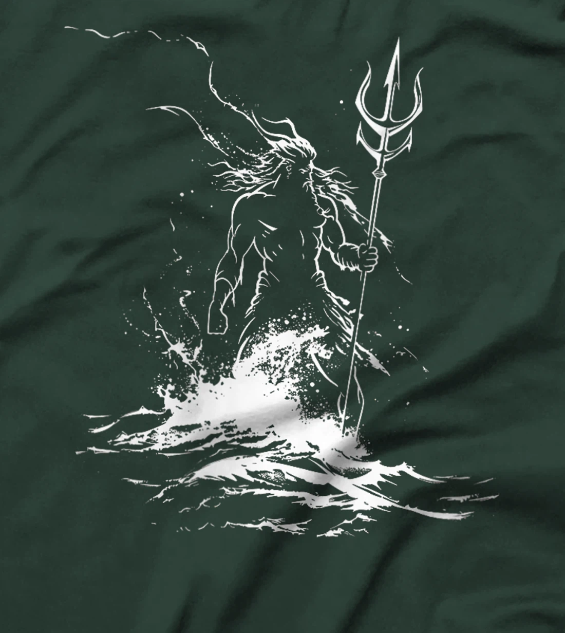 Womens Poseidon Symbol Trident Greek God Sea god T-Shirt
