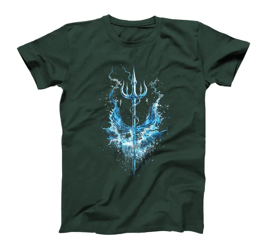 Poseidon Symbol Trident Greek God Mythology Premium T-Shirt