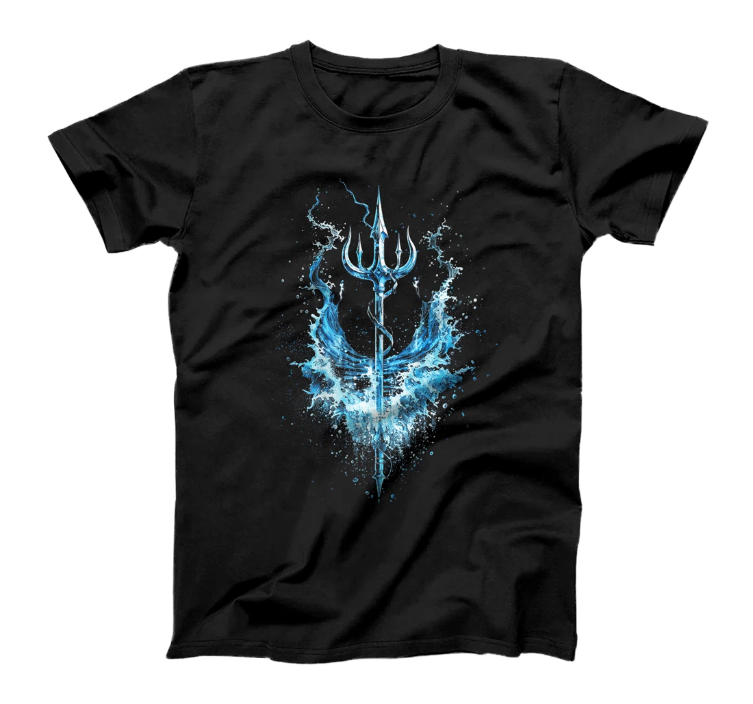 Poseidon Symbol Trident Greek God Mythology Premium T-Shirt