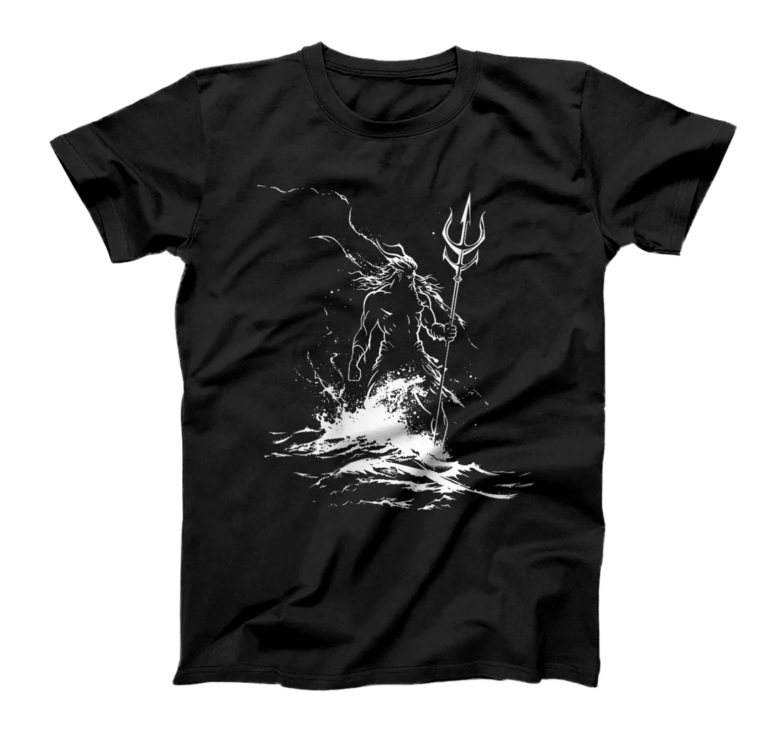 Womens Poseidon Symbol Trident Greek God Sea god T-Shirt