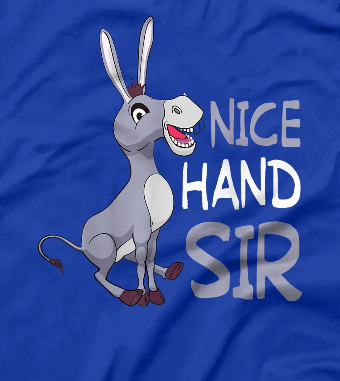 Funny Donkey Lover Nice Hand Sir Texas Holdem Poker Player T-Shirt