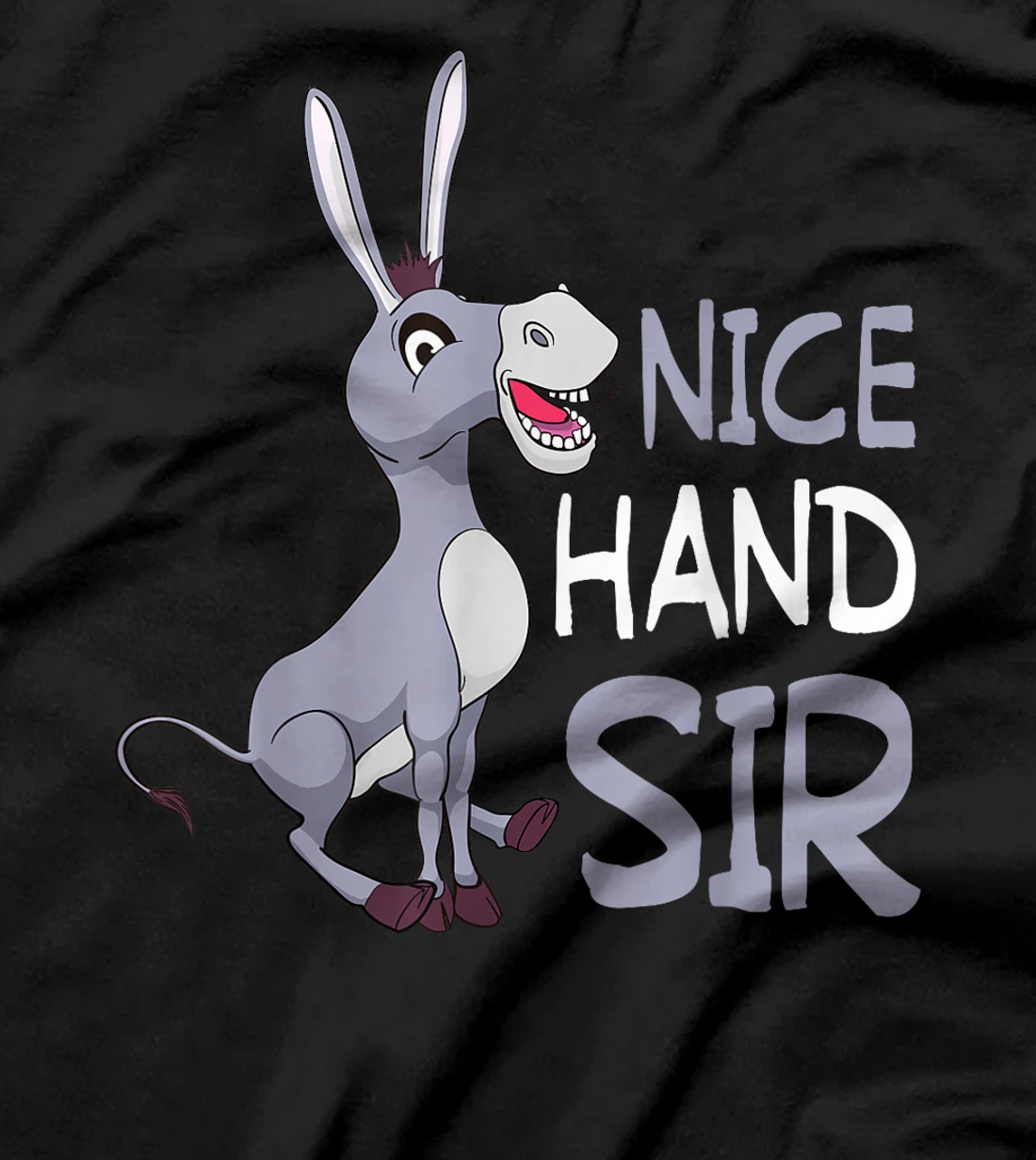 Funny Donkey Lover Nice Hand Sir Texas Holdem Poker Player T-Shirt