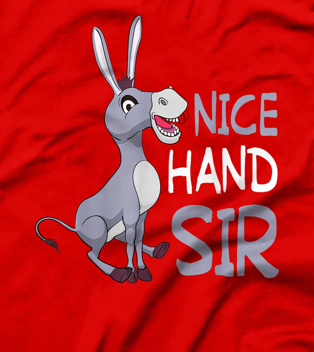 Funny Donkey Lover Nice Hand Sir Texas Holdem Poker Player T-Shirt