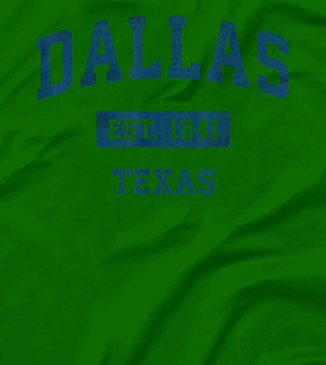 Dallas Texas TX Vintage Athletic Navy Sports Design T-Shirt