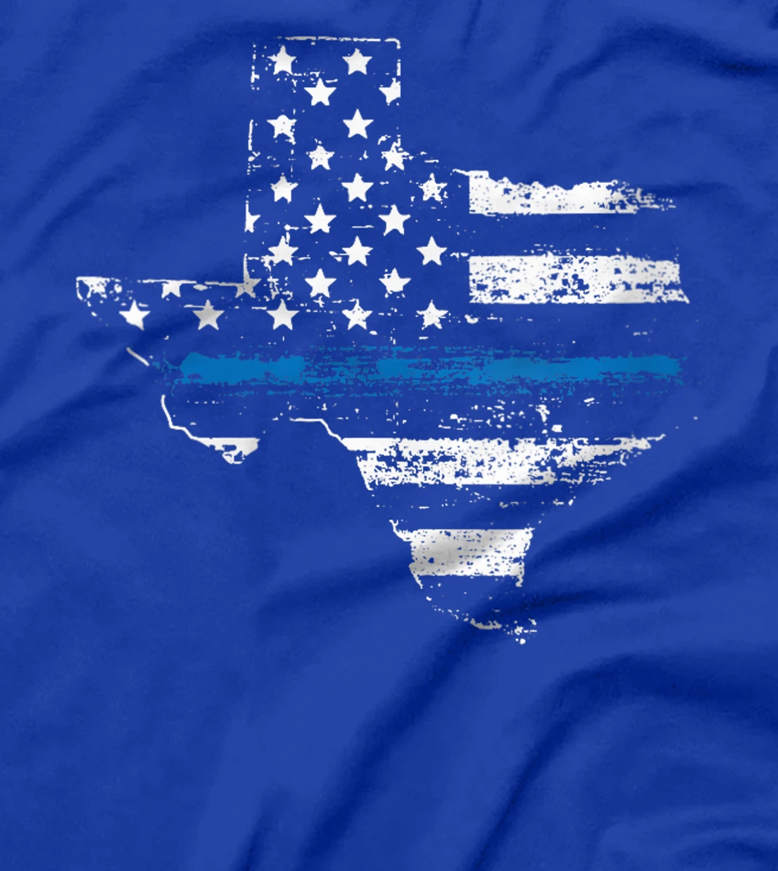 Womens Texas Back the Blue Support Thin Blue Line II T-Shirt