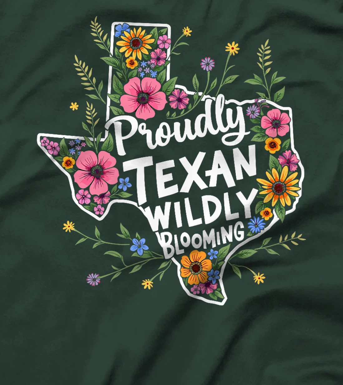 Texas Wildflowers Floral Texas Spring Lesser Sunflower Premium T-Shirt