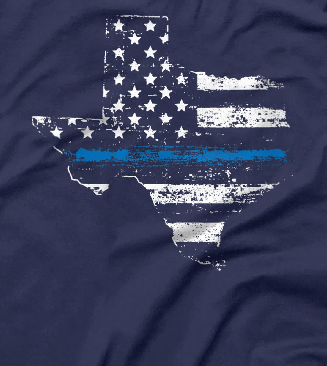 Womens Texas Back the Blue Support Thin Blue Line II T-Shirt