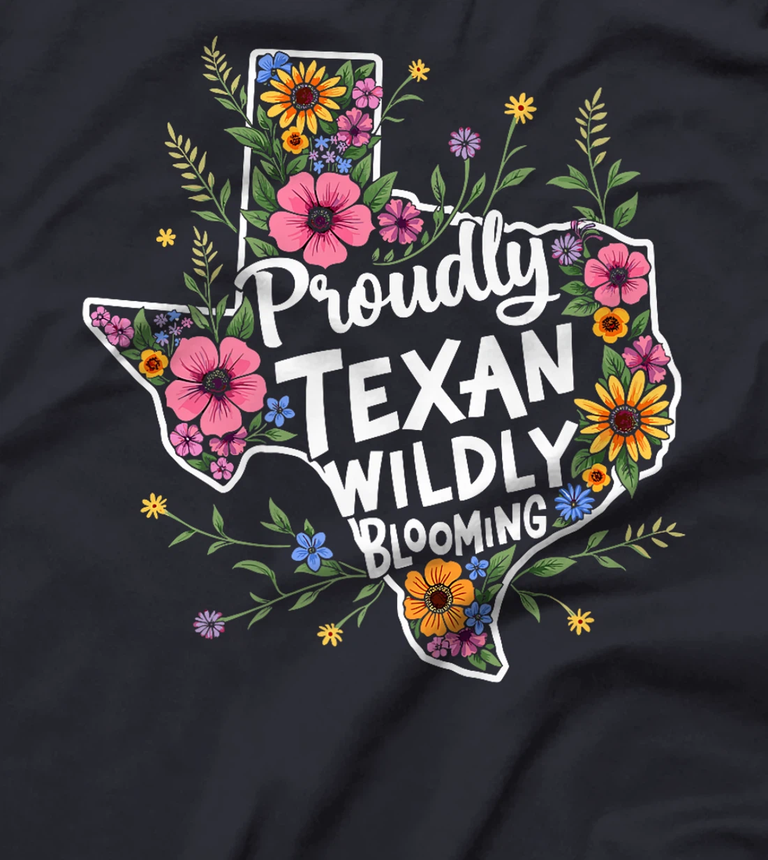 Texas Wildflowers Floral Texas Spring Lesser Sunflower Premium T-Shirt