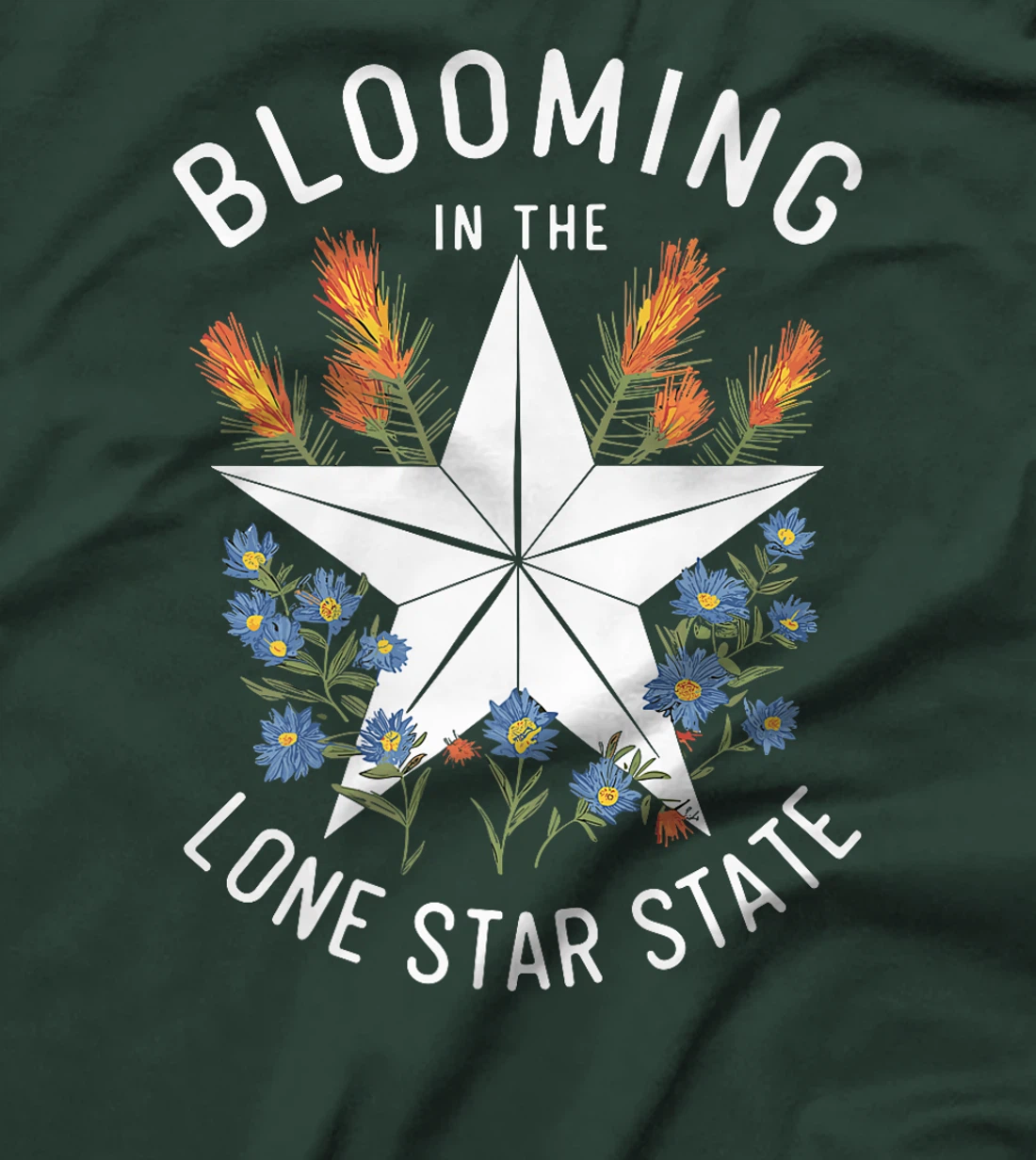 Texas Wildflowers Floral Texas Spring Lesser Sunflower Premium T-Shirt