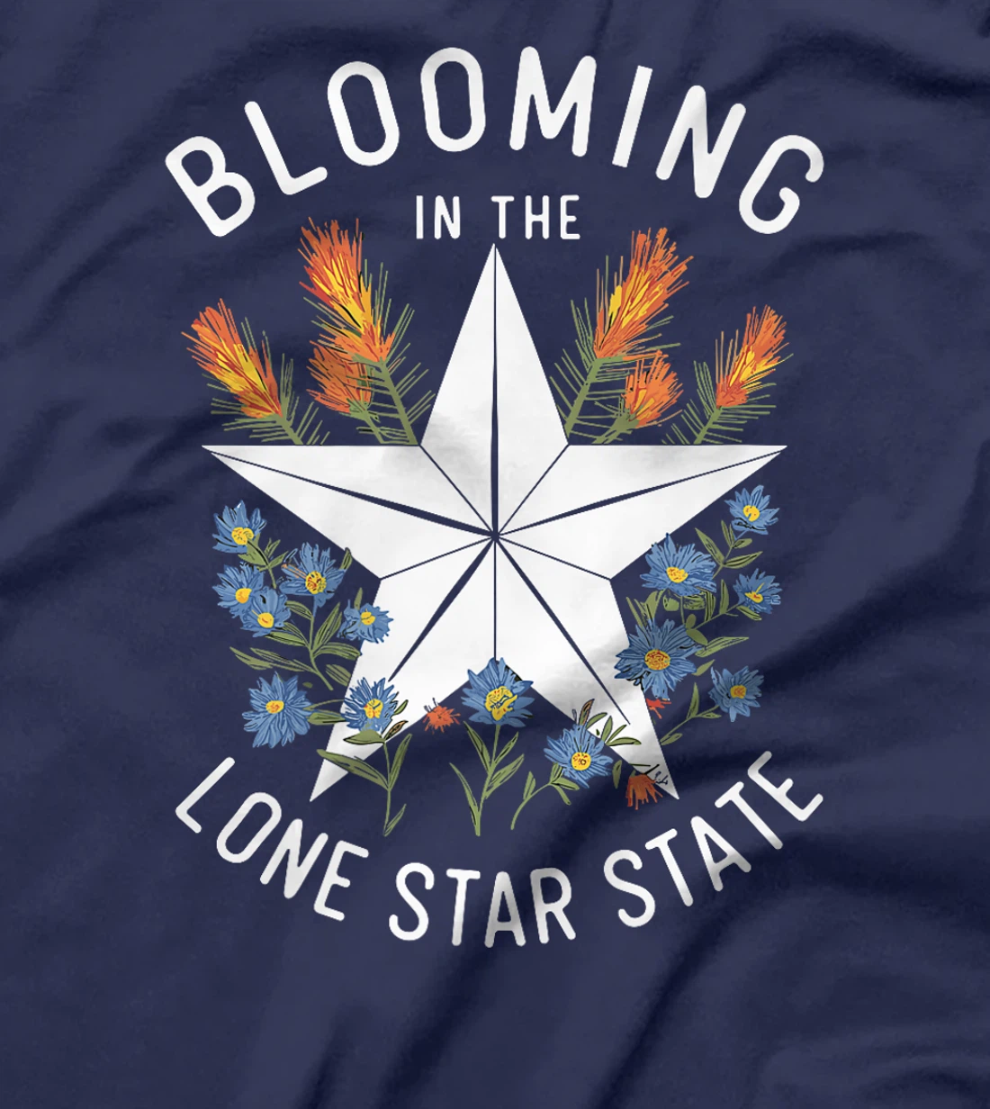 Texas Wildflowers Floral Texas Spring Lesser Sunflower Premium T-Shirt