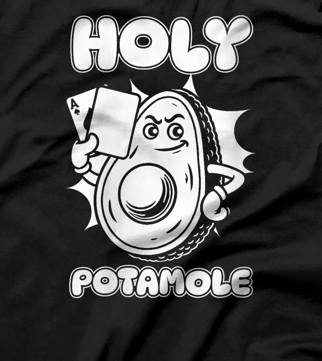 Womens Poker Gambler - Texas Holdem Gambling Avocado Holy Potamole T-Shirt