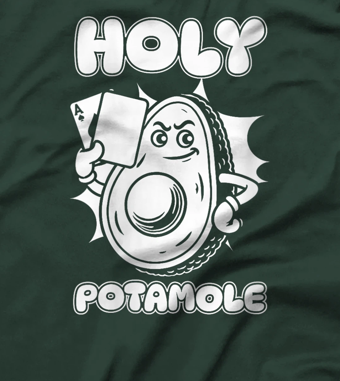 Womens Poker Gambler - Texas Holdem Gambling Avocado Holy Potamole T-Shirt