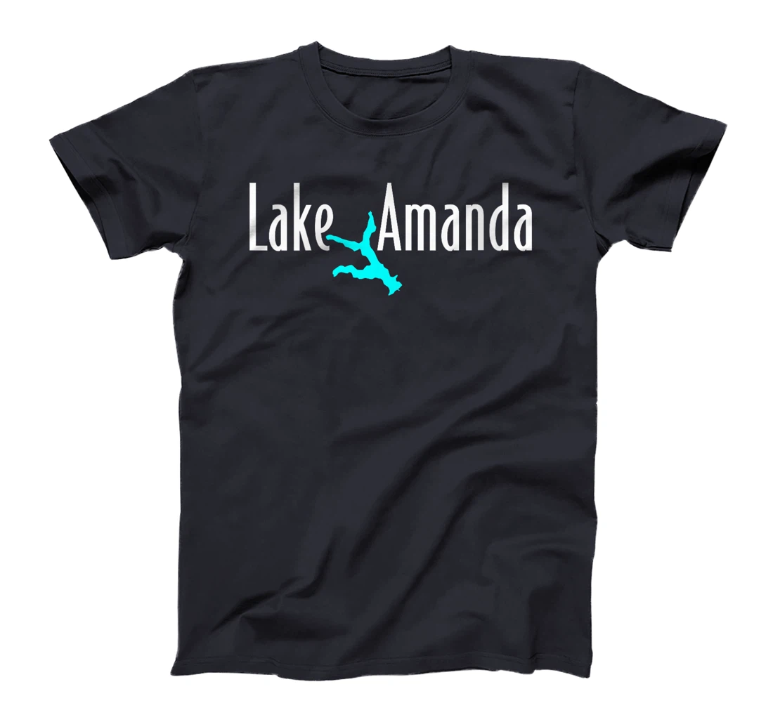 Womens Minimalist Lake Amanda - Texas T-Shirt