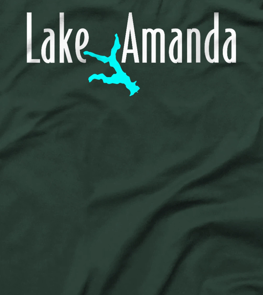 Womens Minimalist Lake Amanda - Texas T-Shirt