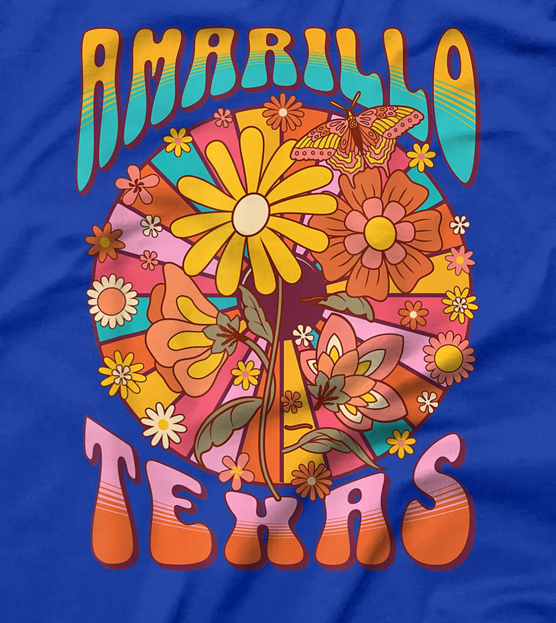 Amarillo Texas, Retro Vintage Love T-Shirt