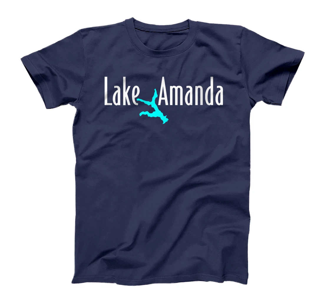 Womens Minimalist Lake Amanda - Texas T-Shirt