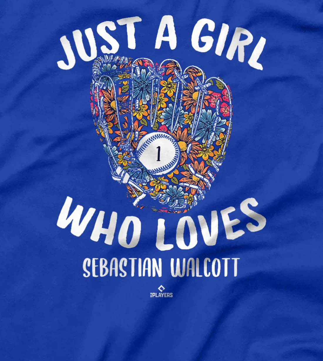 Womens Just a Girl Who Loves Sebastian Walcott Texas MLBPA T-Shirt