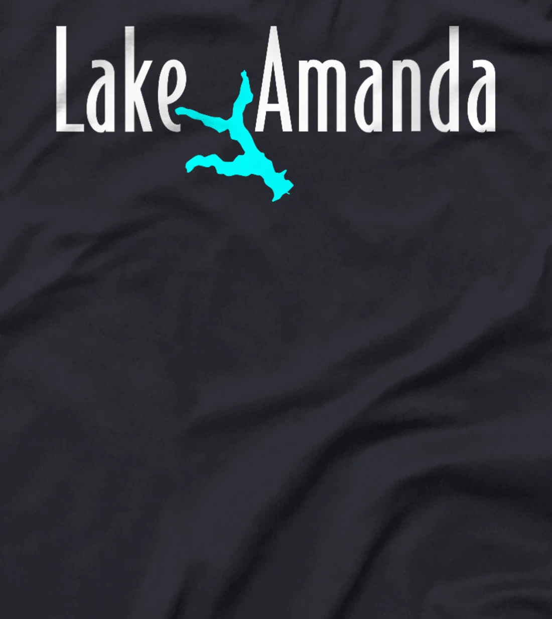 Womens Minimalist Lake Amanda - Texas T-Shirt