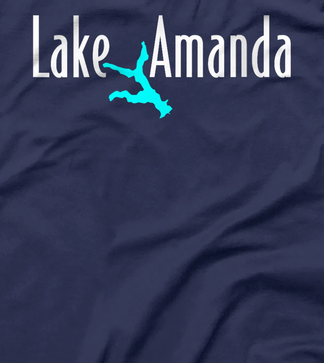 Womens Minimalist Lake Amanda - Texas T-Shirt