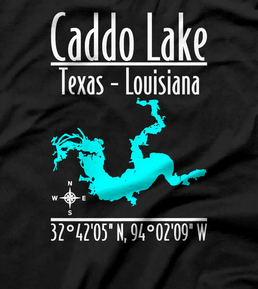 Womens Modern Caddo Lake - Texas - Louisiana T-Shirt