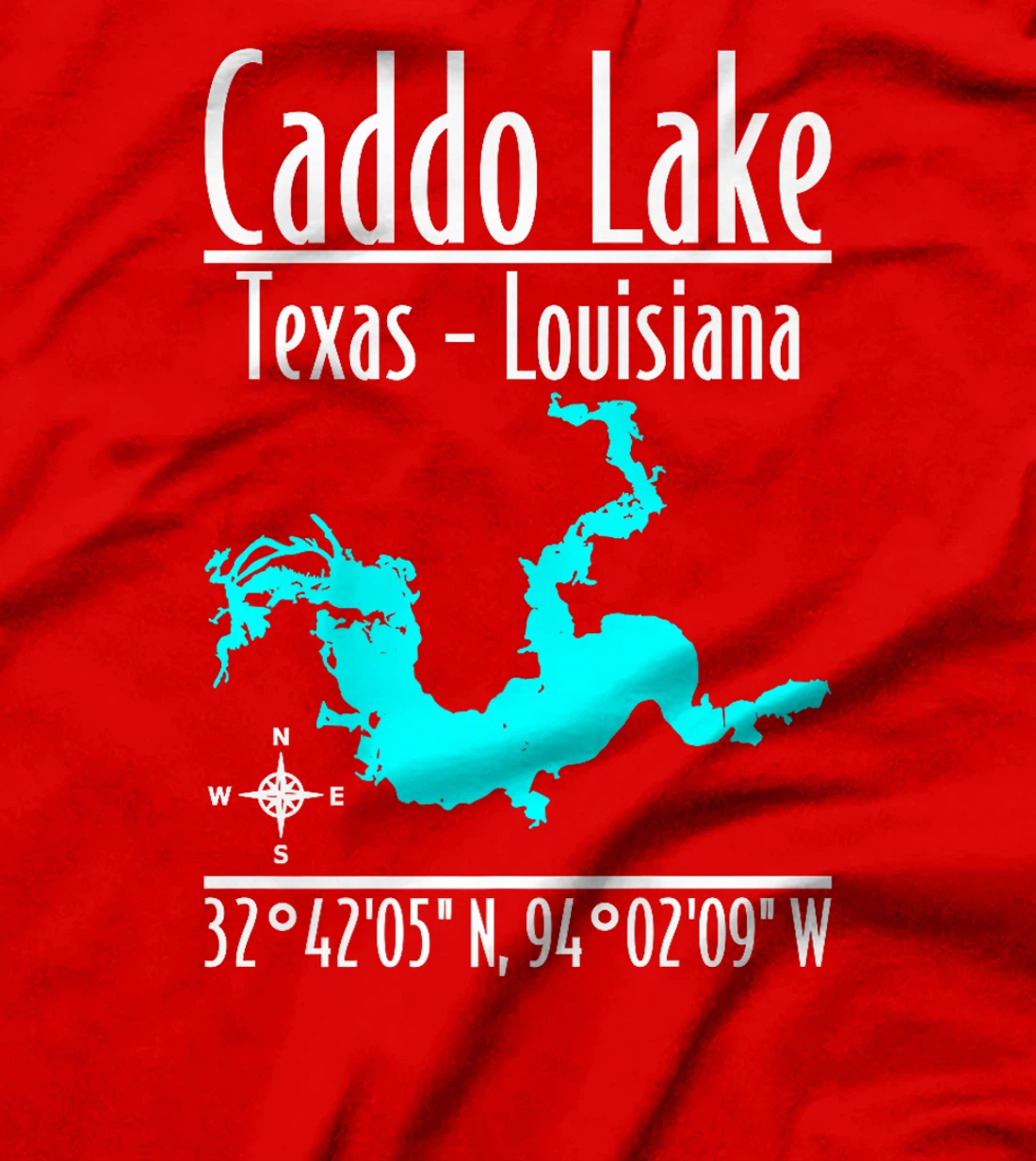Womens Modern Caddo Lake - Texas - Louisiana T-Shirt