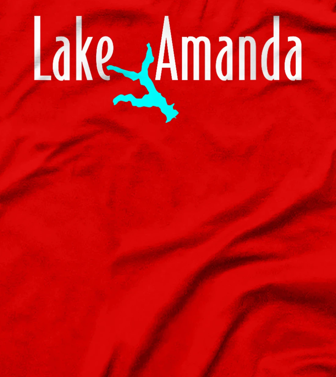 Womens Minimalist Lake Amanda - Texas T-Shirt