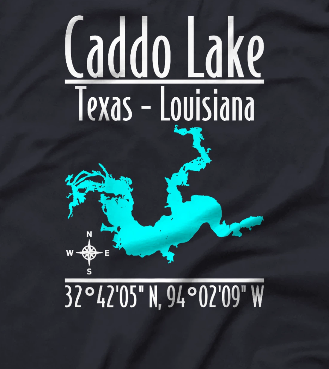 Womens Modern Caddo Lake - Texas - Louisiana T-Shirt