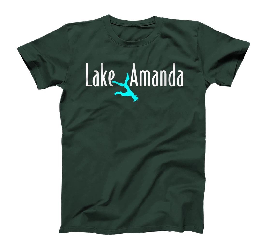 Womens Minimalist Lake Amanda - Texas T-Shirt