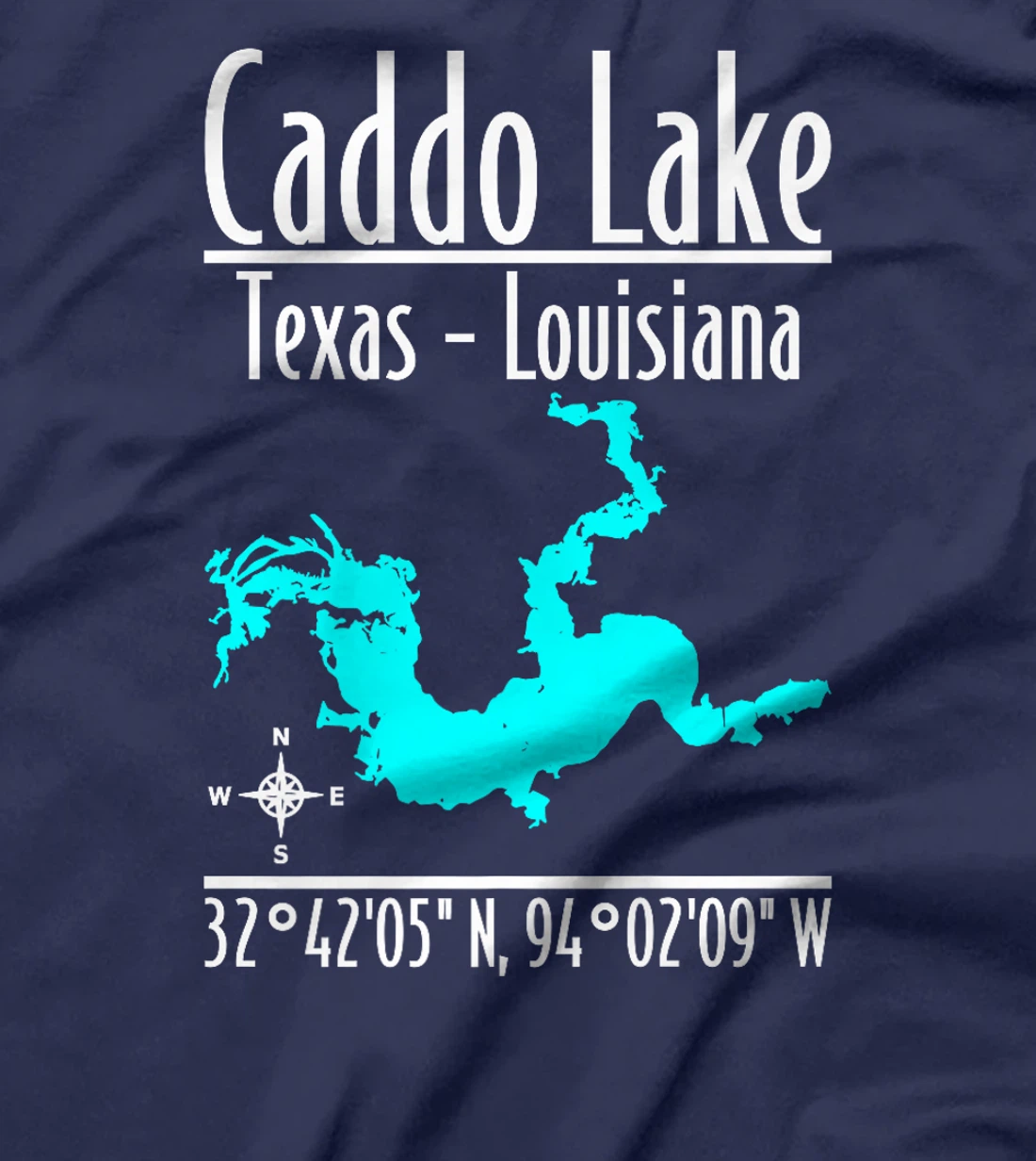 Womens Modern Caddo Lake - Texas - Louisiana T-Shirt