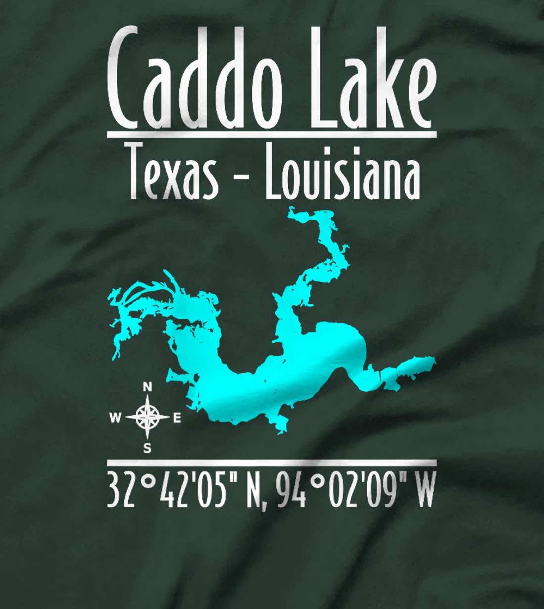 Womens Modern Caddo Lake - Texas - Louisiana T-Shirt