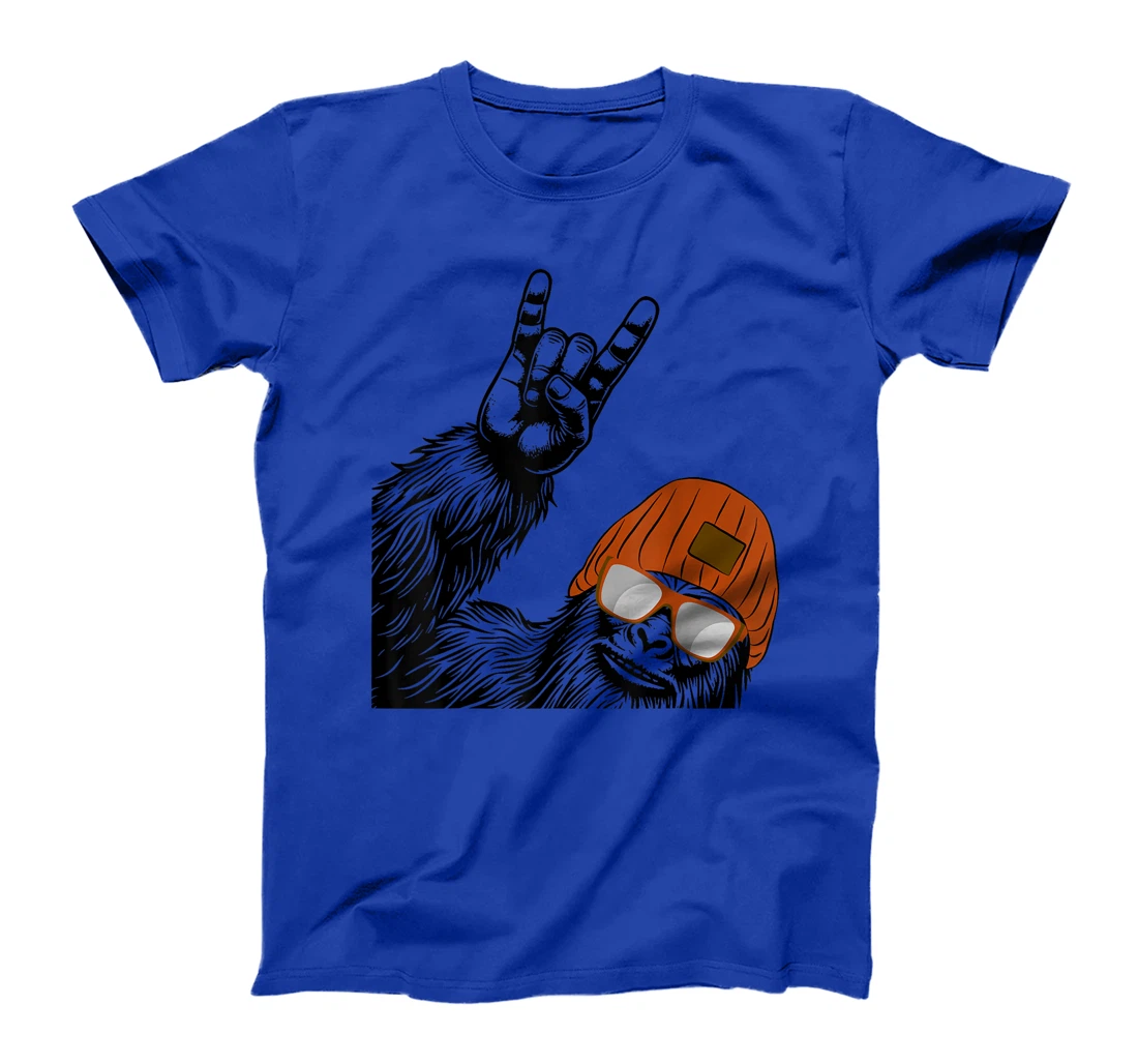 Texas Sasquatch In Orange Hat & Orange Sunglasses T-Shirt