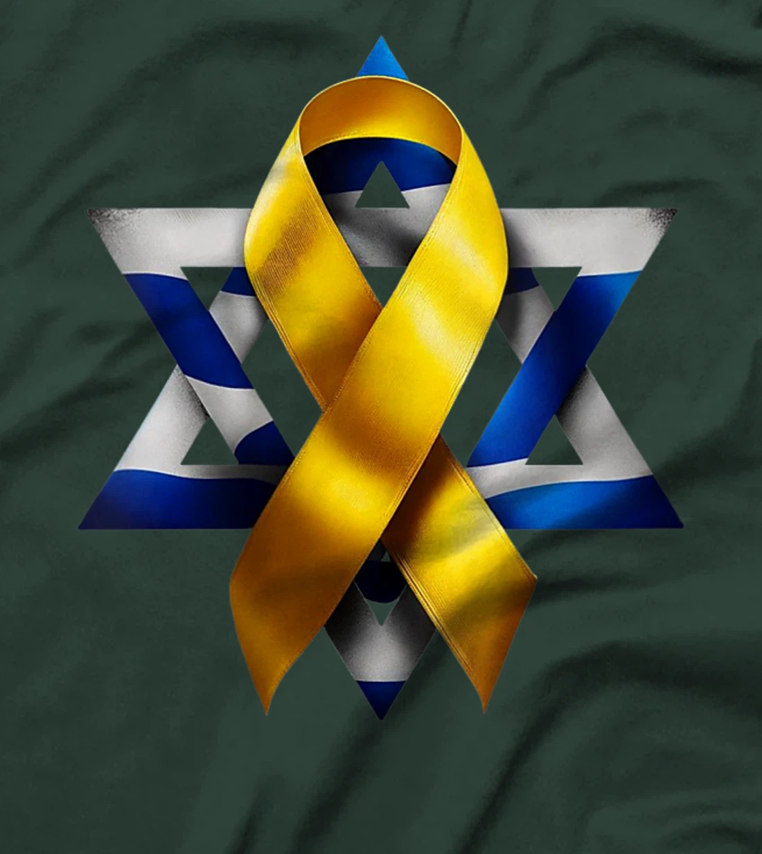 Womens Israel - Bring Them Home Now - Yellow Ribbon - Israel Love T-Shirt