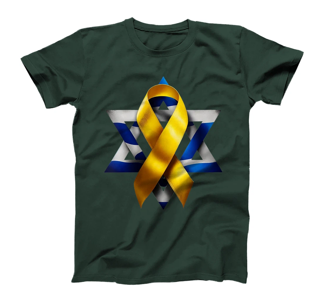 Womens Israel - Bring Them Home Now - Yellow Ribbon - Israel Love T-Shirt