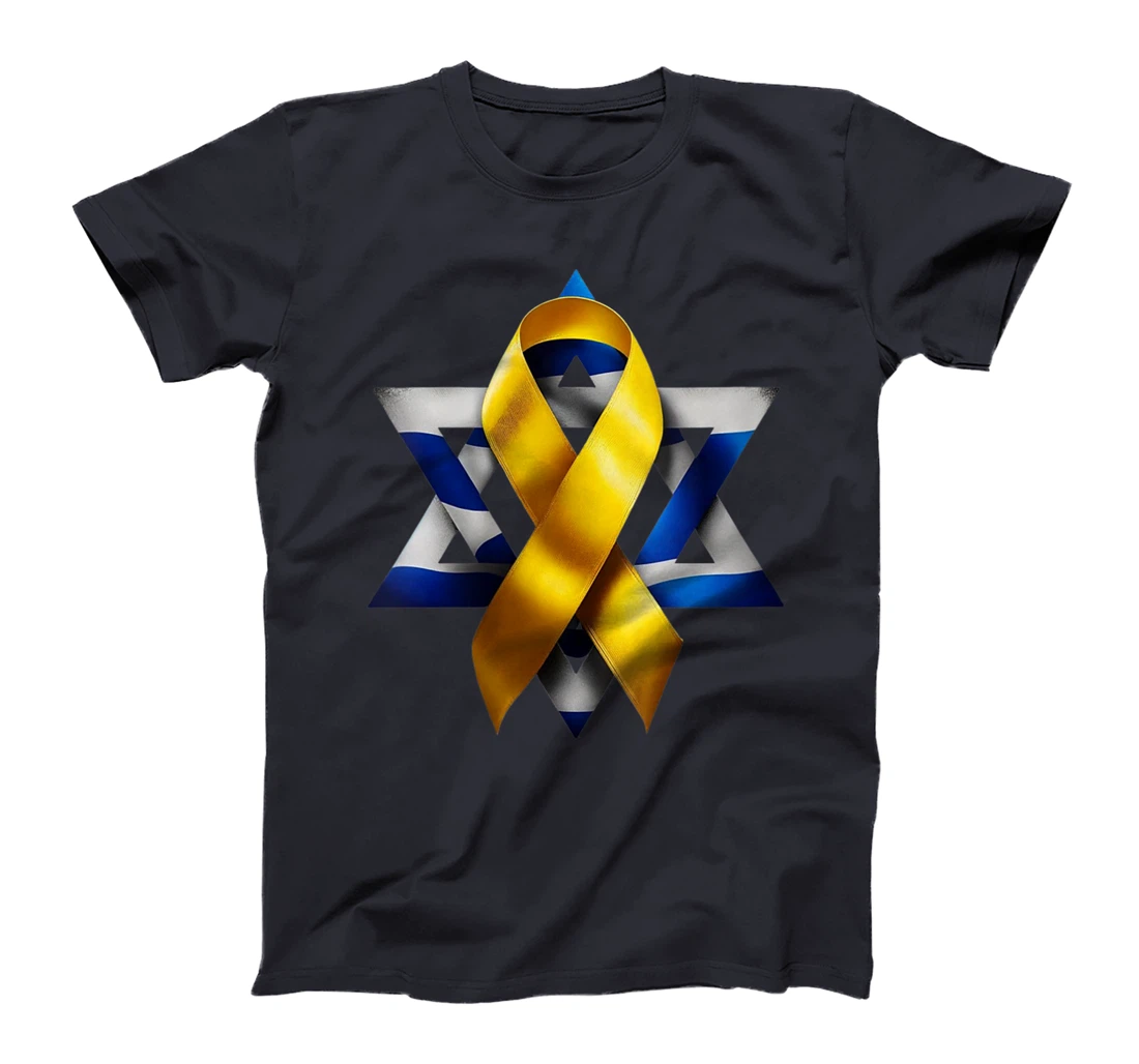 Womens Israel - Bring Them Home Now - Yellow Ribbon - Israel Love T-Shirt