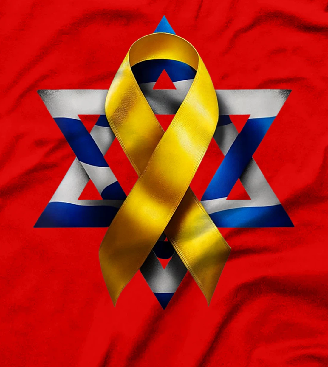 Womens Israel - Bring Them Home Now - Yellow Ribbon - Israel Love T-Shirt