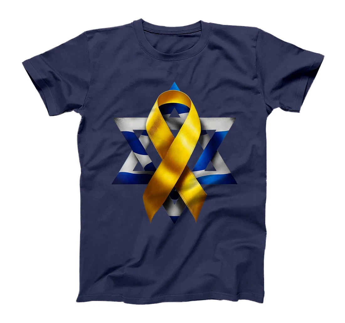 Womens Israel - Bring Them Home Now - Yellow Ribbon - Israel Love T-Shirt