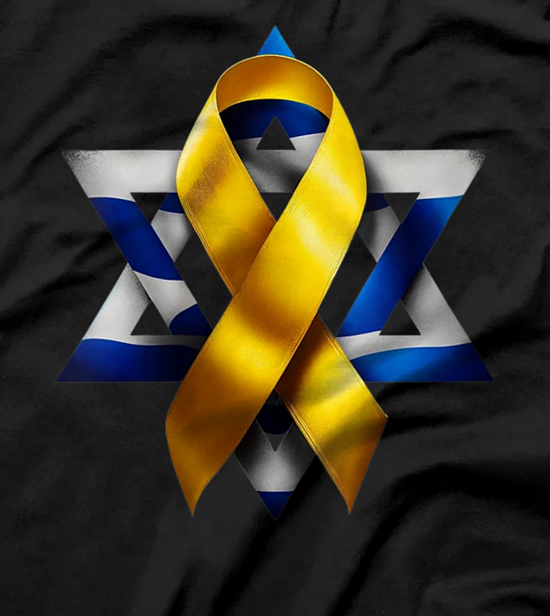 Womens Israel - Bring Them Home Now - Yellow Ribbon - Israel Love T-Shirt