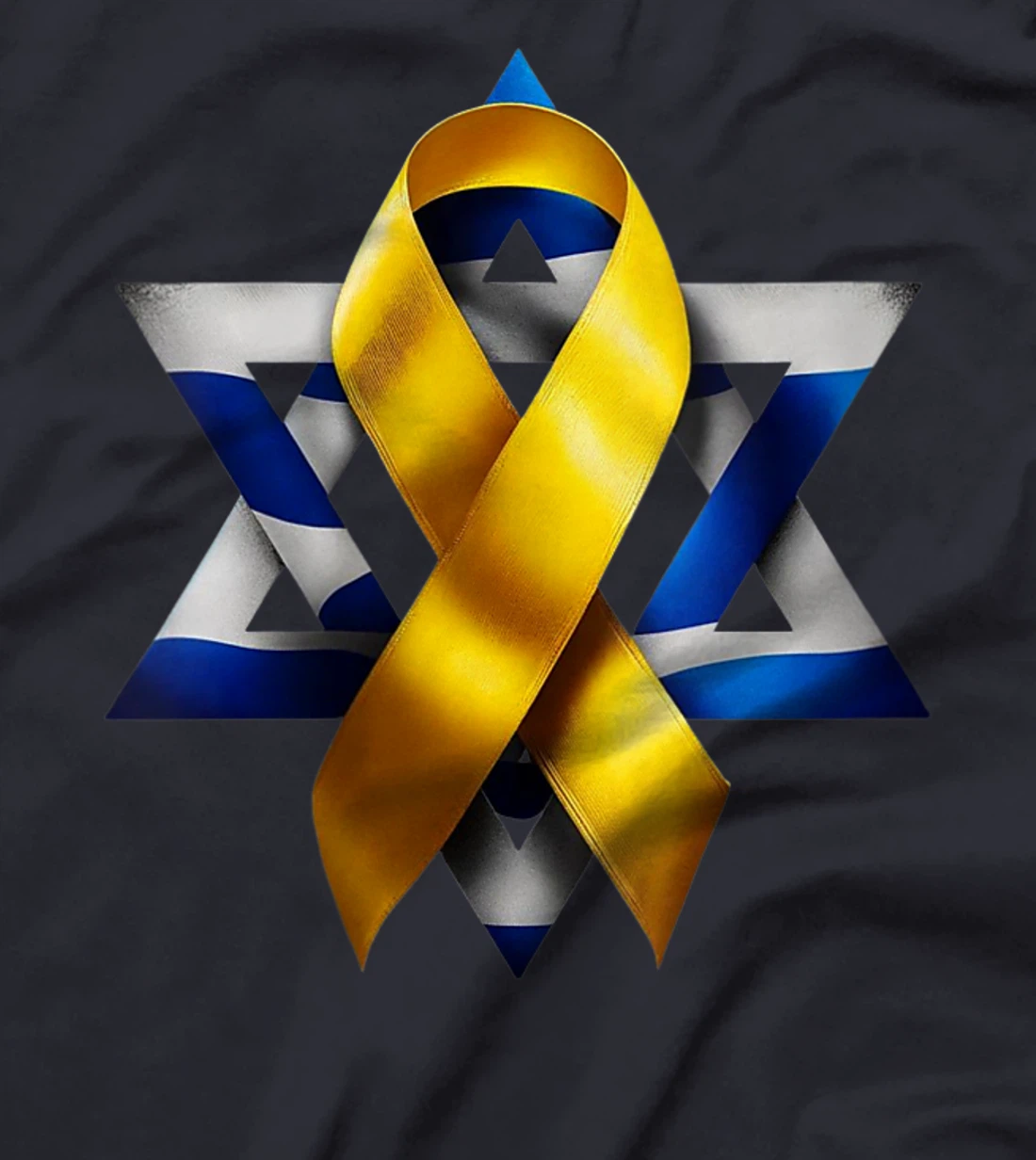 Womens Israel - Bring Them Home Now - Yellow Ribbon - Israel Love T-Shirt