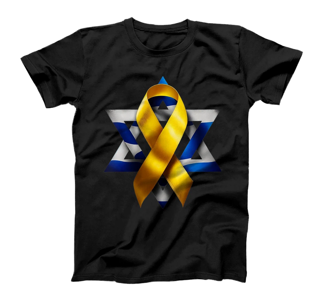 Womens Israel - Bring Them Home Now - Yellow Ribbon - Israel Love T-Shirt