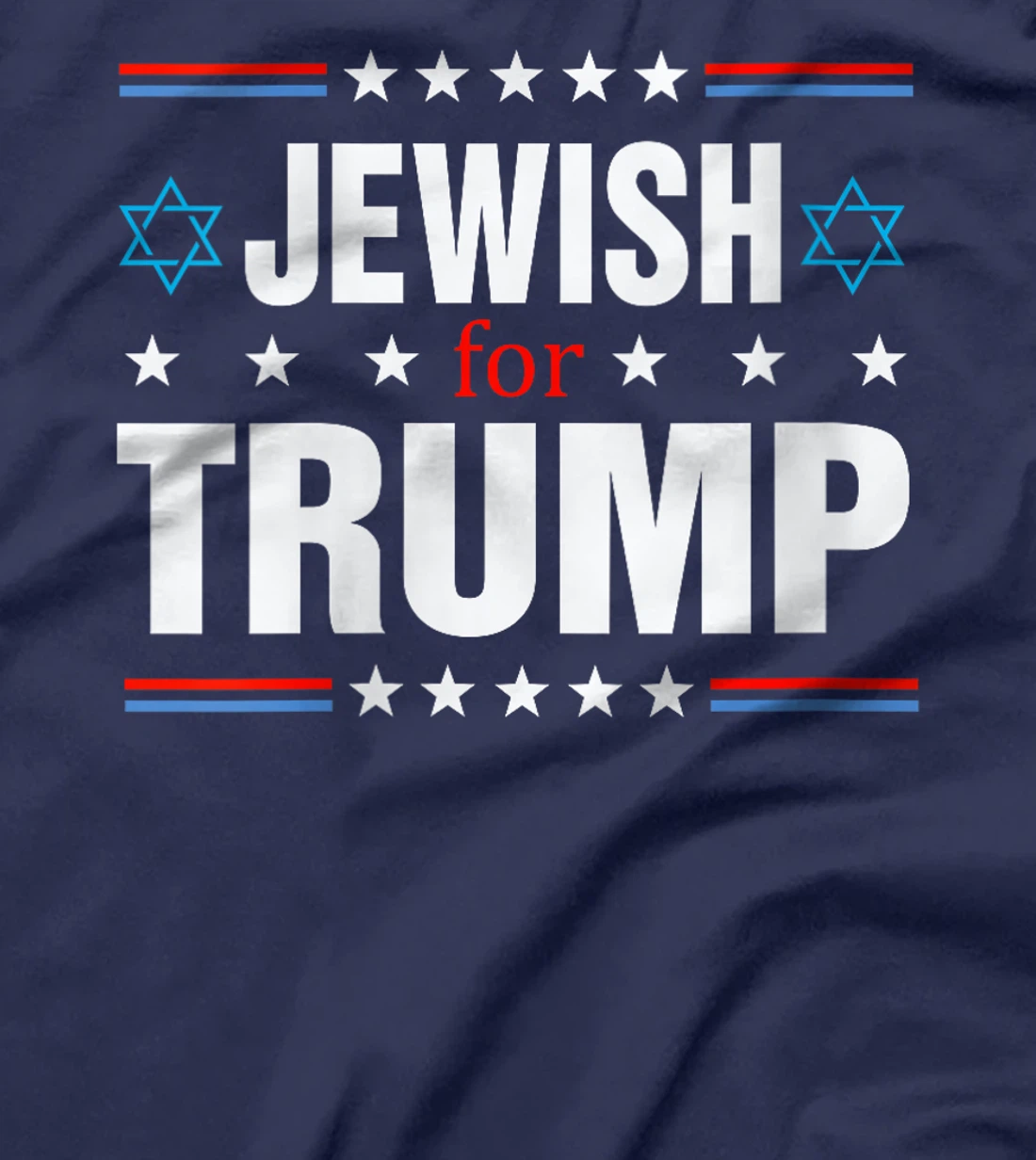 Womens Jewish For Trump, Trump 2024 President Election T-Shirt