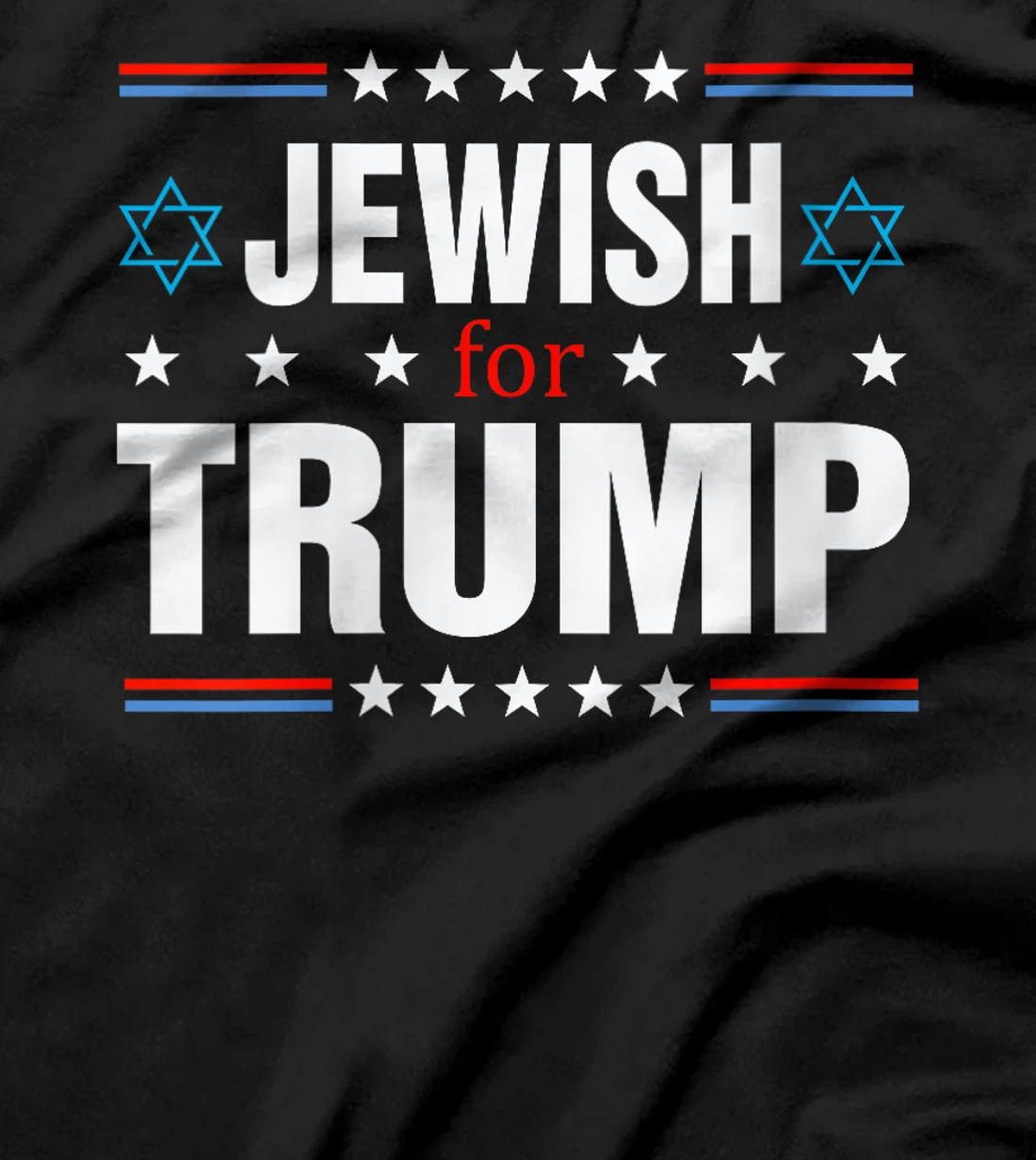 Womens Jewish For Trump, Trump 2024 President Election T-Shirt