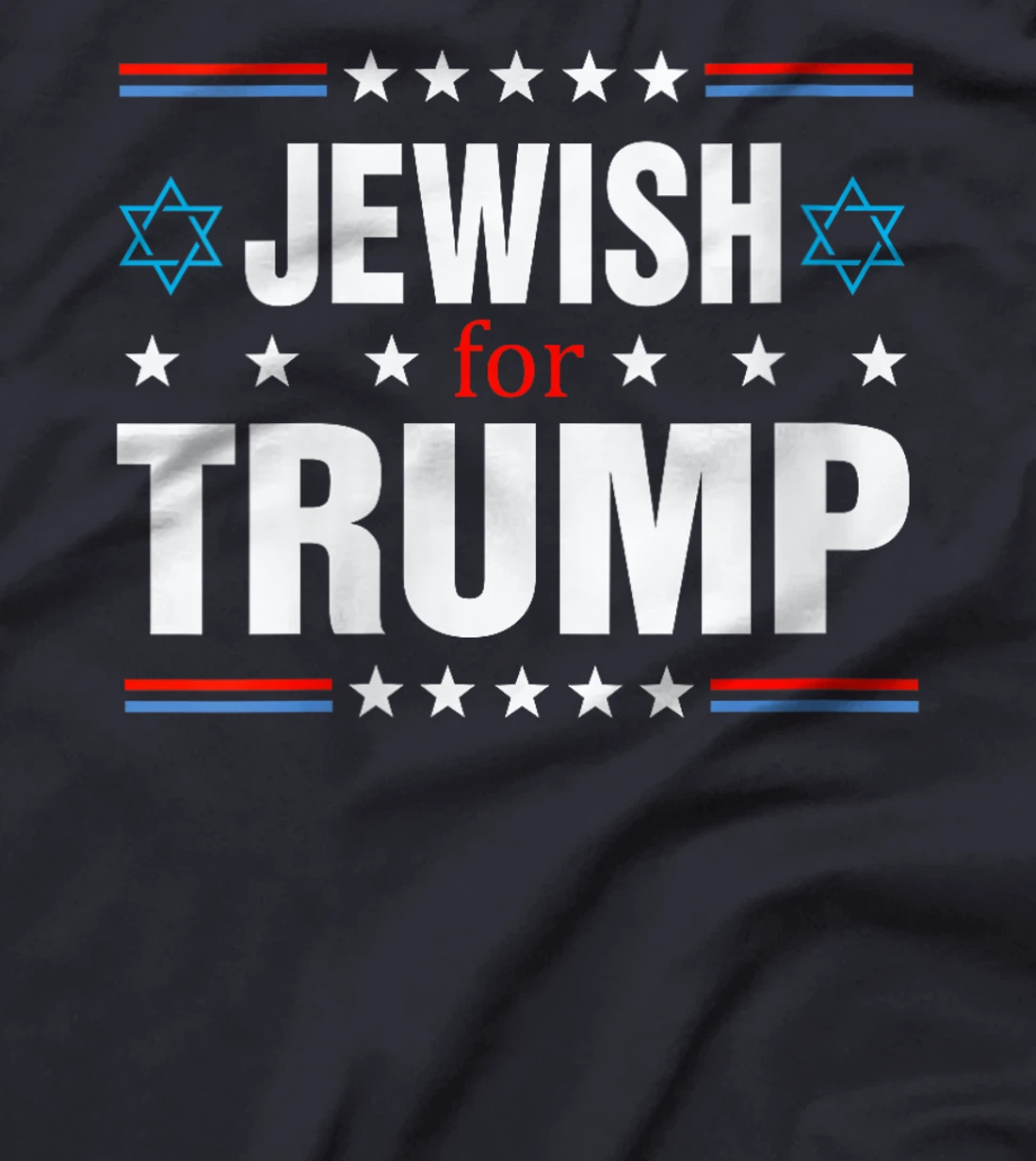 Womens Jewish For Trump, Trump 2024 President Election T-Shirt