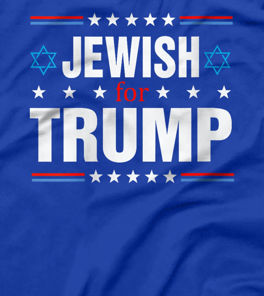 Womens Jewish For Trump, Trump 2024 President Election T-Shirt